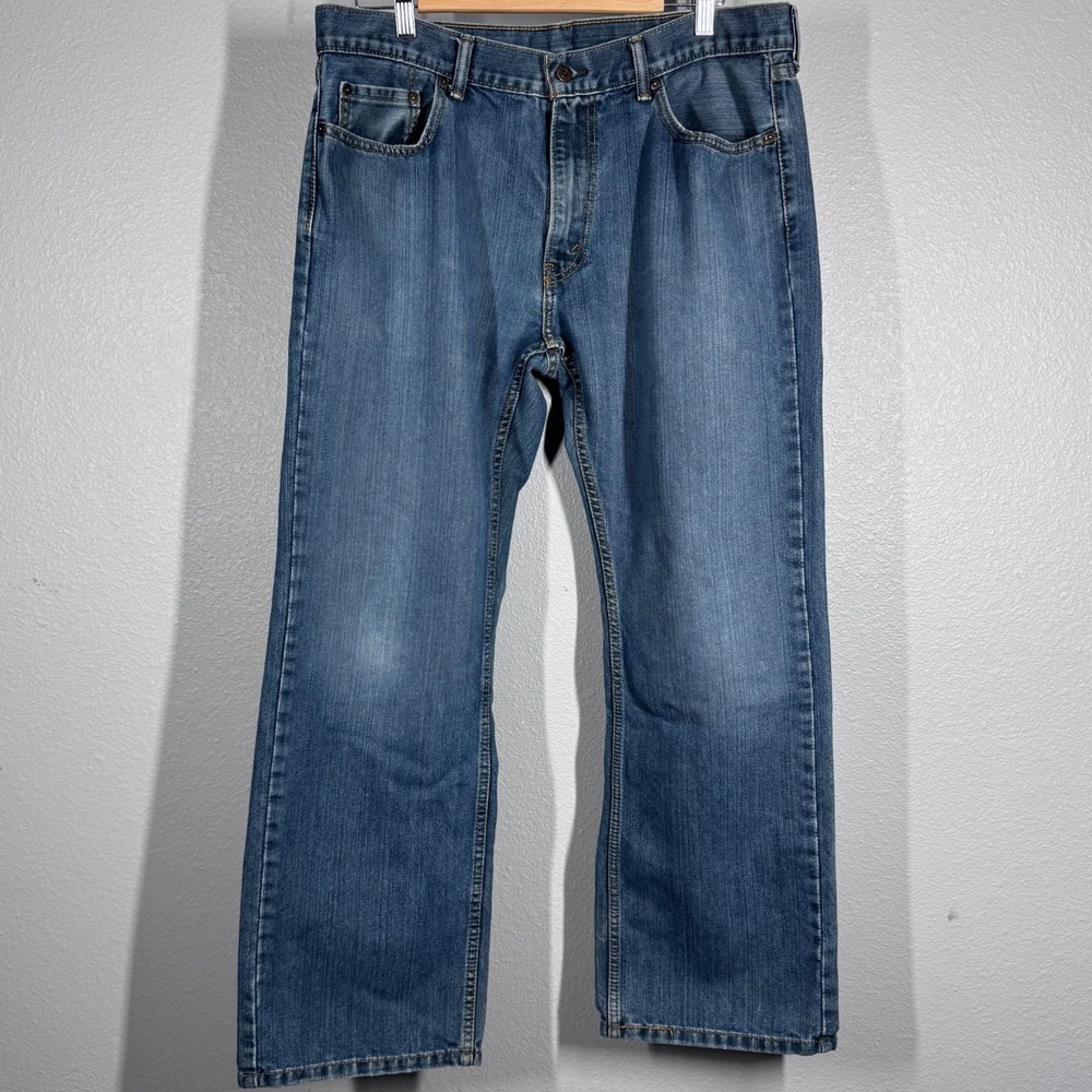 Levis 559 Relaxed Straight Jeans Mens 36x30 Blue Medium Wash Denim Pants